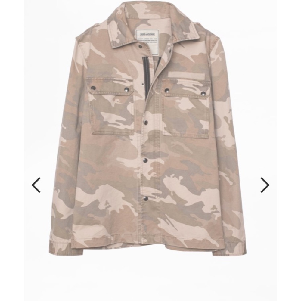 NWT ZADIG & VOLTAIRE BERNE CAMOU JACKET ! - Picture 2 of 7